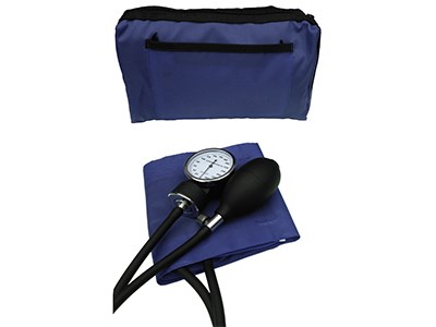 SPHYGMOMANOMETER ANEROID LATEX FREE BLUE