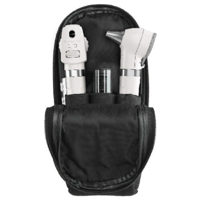Pocket LED Otoscope/Ophthalmoscope Soft Case Set Onyx